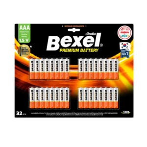 batteries-053 เบ็กเซิล ถ่านอัลคาไลน์ AAA 32 ก้อน
