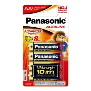 batteries-054 พานาโซนิค ถ่าน Alkaline AA x 8