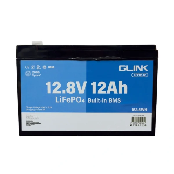 จีลิงค์ แบตลิเธียม LiFePO4 12.8V 12Ah รุ่น LFP12-12