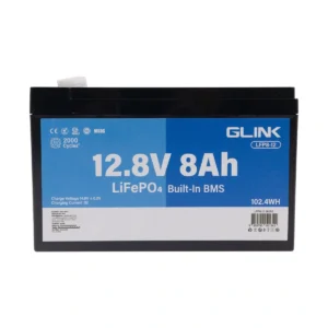 จีลิงค์ แบตลิเธียม LiFePO4 12.8V 8Ah รุ่น LFP8-12