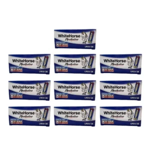 ถ่านม้าขาว อัลคาไลน์ Alkaline AAA (CARTON) 2B กล่อง 10 แพ็ค (แพ็ค 2 ก้อน) x 1 ลัง (10 กล่อง)