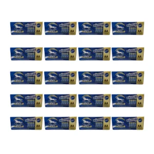 ถ่านม้าขาว AA (CARTON) กล่อง 15 แพ็ค (แพ็ค 4 ก้อน) x 1 ลัง (20 กล่อง)