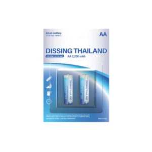 Dissing ถ่านอัลคาไลน์ 1.5V ขนาด AA/AAA แพ๊ค 2/4 ก้อน AA,Pack 2 Pcs.