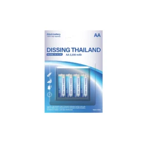 batteries-076 Dissing ถ่านอัลคาไลน์ 1.5V ขนาด AA/AAA แพ๊ค 2/4 ก้อน AA,Pack 4 Pcs.