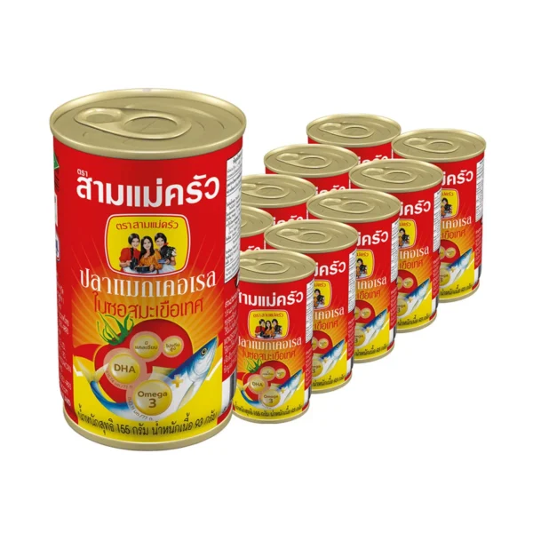 สามแม่ครัว ปลาแมคเคอเรล 155 ก. x 10