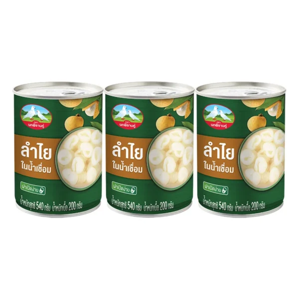นกพิราบคู่ ลําไยในน้ําเชื่อม 540 ก. x 3