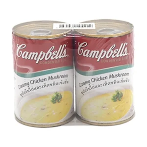 canned-packaged-0071 แคมเบลล์ ซุปครีมไก่และเห็ด 305 กรัม x 2 กระป๋อง