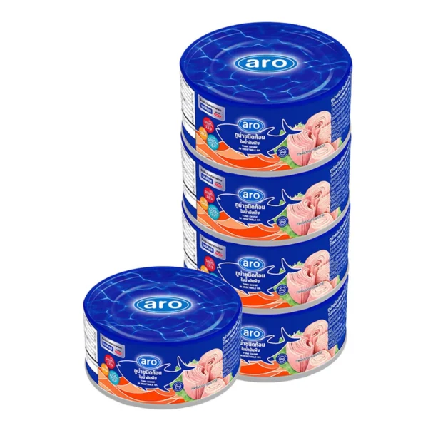 canned-packaged-0075 เอโร่xนอติลุส ทูน่าก้อน ในน้ํามันพืช 165 ก. x 4