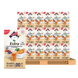 canned-packaged-0092 มะลิ โกลด์ เอ็กซ์ตร้า ครีมเทียมพร่องไขมัน 1 ล. 12 กล่อง x 50 (พาเลท)