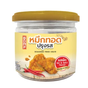 BDMP หมึกทอดปรุงรส (ปรุงรส) น้ําหนัก 30 กรัม รสเผ็ด 1 กระปุก