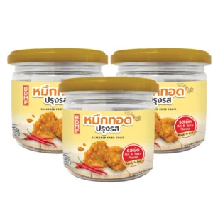 BDMP หมึกทอดปรุงรส (ปรุงรส) น้ําหนัก 30 กรัม รสเผ็ด 3 กระปุก
