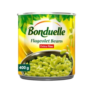 Bonduelle ถั่วเขียวฟลาโซเล็ท 400 กรัม. (Flageolet Beans) ผักกระป๋องพร้อมรับประทาน สําหรับสลัดและเมนูสุขภาพ