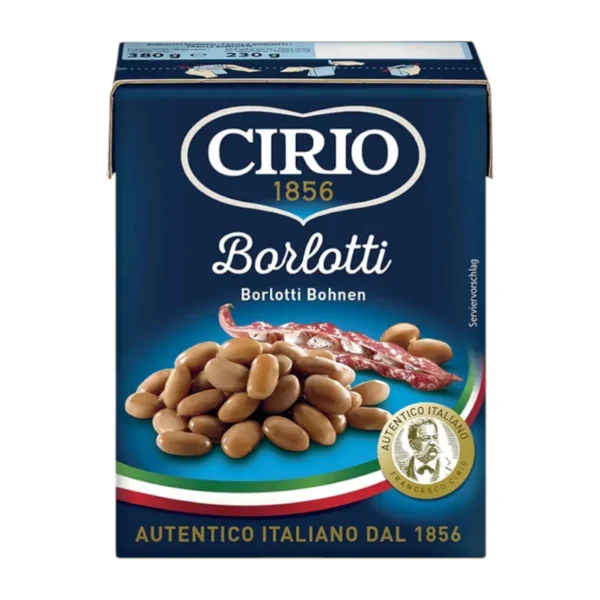 CIRIO Beans Box ซีริโอ ถั่วบรรจุกล่อง 380g Borlotti (ถั่วแดง) CI48