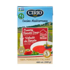 CIRIO Creamy soup 3 รสชาติ ซุปครีมสําเร็จรูป มะเขือเทศ / ถั่วบอร์ลอตติ / ถั่วลูกไก่ พร้อมทาน 500 กรัม มะเขือเทศ CI59