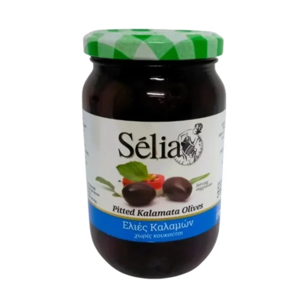canned-packaged-0114 Kalamata Black pitted olive Large 170gr/ซีเรีย มะกอกดําไม่มีเมล็ด 170 กรัม