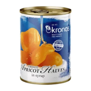 Kronos Apricot Halves in Syrup โคโนส แอปริคอตผ่าครึ่งในน้ําเชื่อม 820g