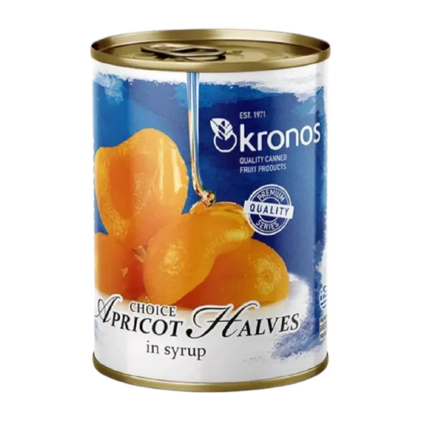 Kronos Apricot Halves in Syrup โคโนส แอปริคอตผ่าครึ่งในน้ําเชื่อม 820g