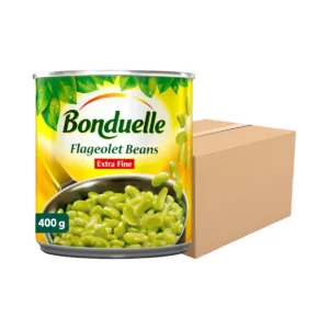 [12 กระป๋อง] Bonduelle ถั่วเขียวฟลาโซเล็ท 400 กรัม. (Flageolet Beans) ผักกระป๋องพร้อมรับประทาน