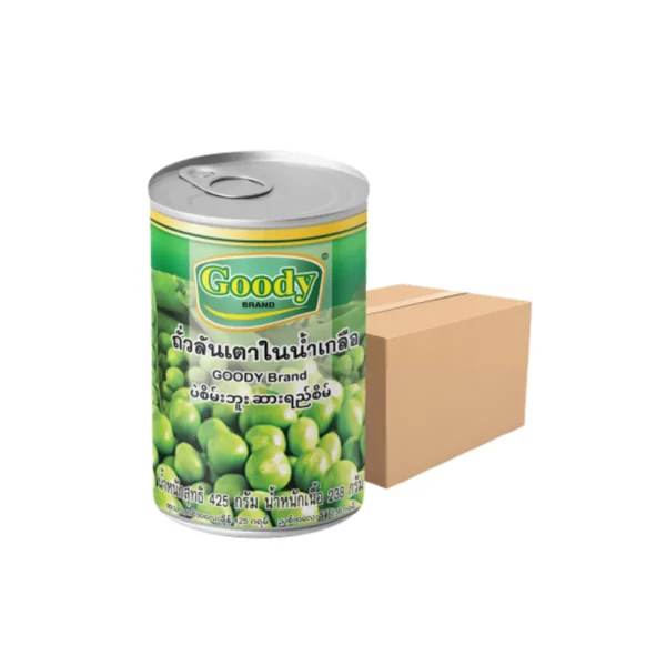 canned-packaged-0126 กู๊ดดี้ ถั่วลันเตาในน้ําเกลือ 425 ก. x 12