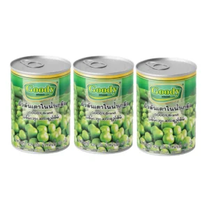 canned-packaged-0127 กู๊ดดี้ ถั่วลันเตาในน้ําเกลือ 425 ก. x 3
