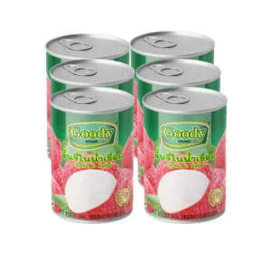 canned-packaged-0129 กู๊ดดี้ ลิ้นจี่ในน้ําเชื่อม 234 ก. x 6