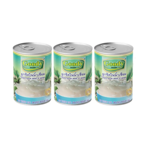 canned-packaged-0133 กู๊ดดี้ ลูกชิดในน้ําเชื่อม 610 ก. x 3