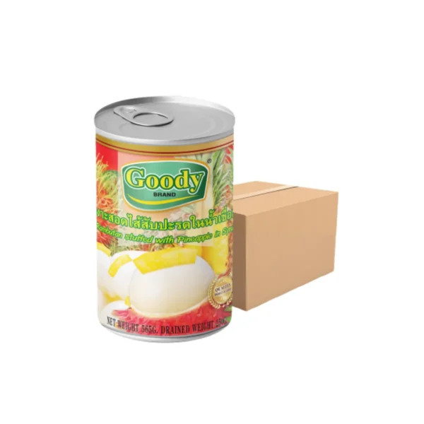 canned-packaged-0144 กู๊ดดี้ เงาะยัดไส้ในน้ําเชื่อม 565 ก. x 12