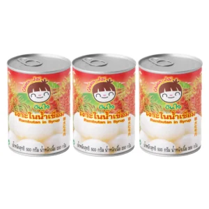 canned-packaged-0161 ชื่นใจ เงาะในน้ําเชื่อม 500 ก. x 3