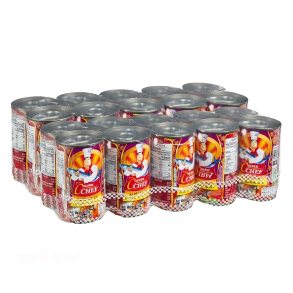 canned-packaged-0171 ซูเปอร์ ซี เชฟ ปลากระป๋อง ซาดีนในซอสยําปลาร้า 155 ก. x 20
