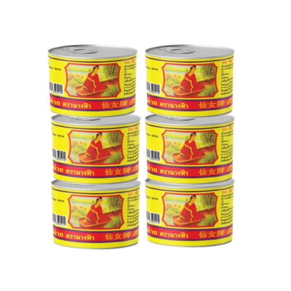 canned-packaged-0175 ตรานางฟ้า ผักกาดดองเค็ม เจ 140 ก. x 6