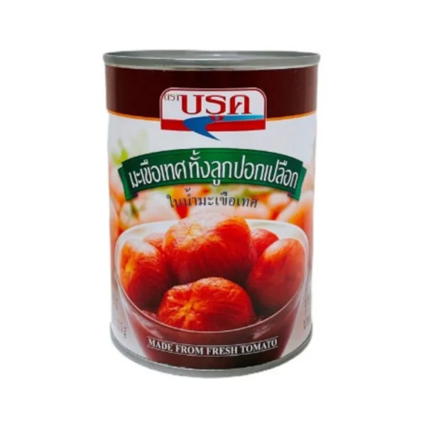 บรูค มะเขือเทศลูกในน้ํามะเขือเทศ 567 กรัม Brook Whole Peeled Tomato 567 g.