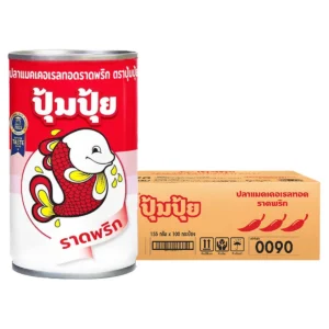 ปุ้มปุ้ย ปลาแมคเคอเรลราดพริก 155 ก. x 100