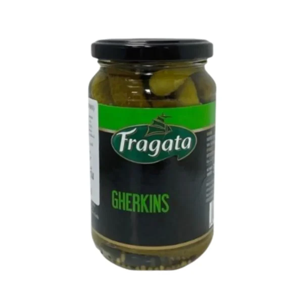 canned-packaged-0190 ฟรากาตา แตงดองเกอร์กิ้น 345 กรัม Fragata Whole Gheerkins in Brine 345 g.