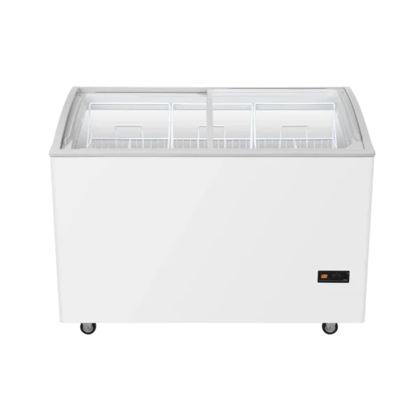 chiller-0041 Haier ตู้แช่แข็งฝากระจกโค้ง ขนาด 10.3 Q/ 291 L รุ่น SD-407DP