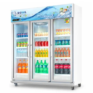 S-COOL ตู้แช่เครื่องดื่ม 3 ประตู ความจุ 33 คิว รุ่น SS-HA153-V1
