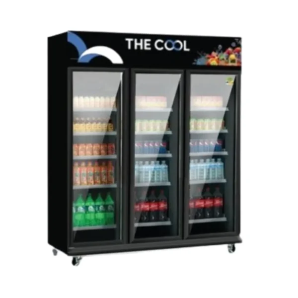 The Cool ตู้เย็น3ประตู ตู้แช่เครื่องดื่ม ตู้แช่แบบกระจก ความจุ 41.9 คิว(1185 ลิตร) รุ่น Alpha 3P Premium-Black