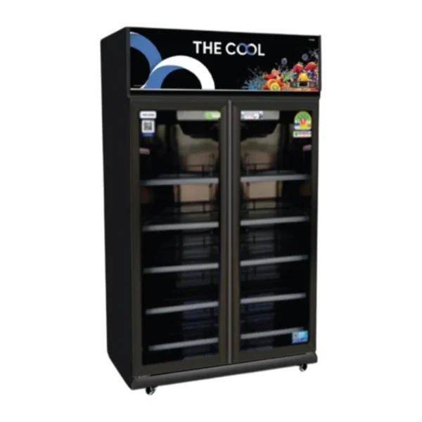 chiller-0078 The Cool ตู้แช่แบบกระจก ตู้เย็น 2 ประตู ความจุ 27.6 คิว รุ่น Alpha 2P Premium-Black