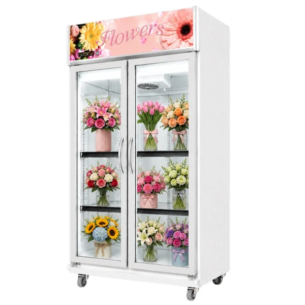 chiller-0100 S-COOL ตู้แช่ดอกไม้ 2ประตู ความจุ 27.6 คิว รุ่น FM112C สีขาว (พรีออเดอร์ 10 วัน)