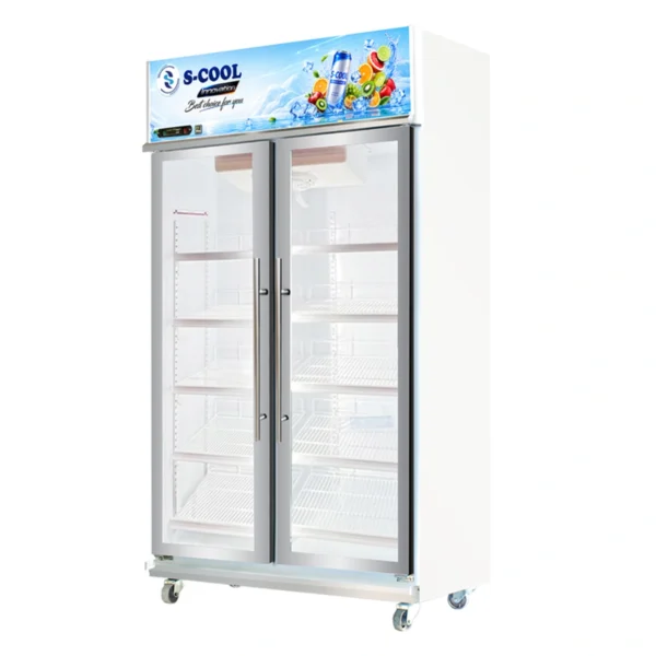 chiller-0105 S-COOL ตู้แช่เครื่องดื่ม 2ประตู ความจุ 27.6 คิว รุ่น SM-HA112C-V4 สีขาว (พรีออเดอร์ 10 วัน)