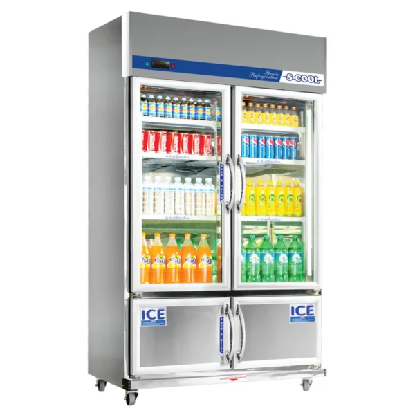 S-COOL ตู้แช่เครื่องดื่มสแตนเลส 4 ประตู ความจุ 27.3 คิว รุ่น STM124-ID (พรีออเดอร์ 10 วัน)