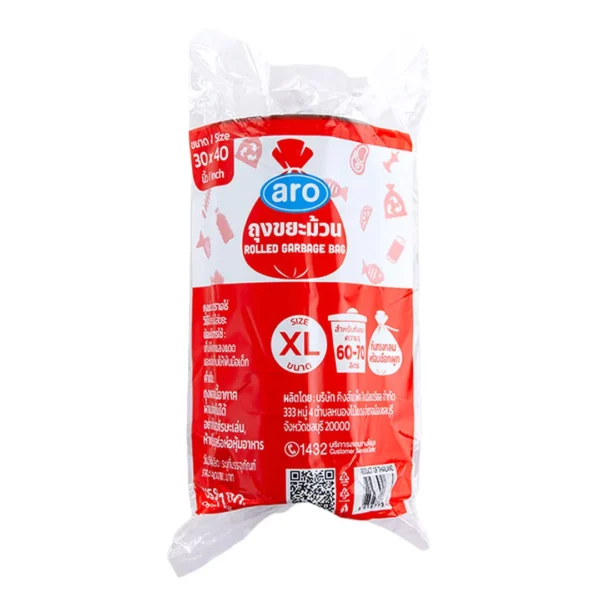 cleaning-016 เอโร่ ถุงขยะม้วน 30x40 นิ้ว 1 กก.