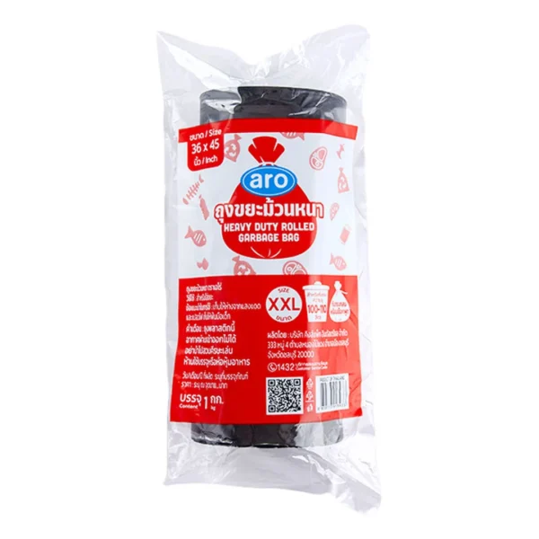 เอโร่ ถุงขยะม้วนหนา 36x45 นิ้ว 1 กก.