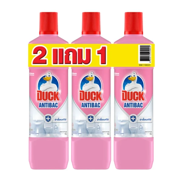 cleaning-liquid-all-018 เป็ด น้ํายาทําความสะอาดห้องน้ํา กลิ่นพิงค์ฟลอรัล 900 มล. x 2+1