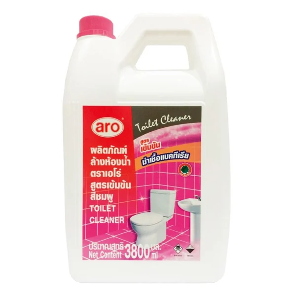 cleaning-liquid-all-026 เอโร่ นํ้ายาล้างห้องนํ้าสูตรเข้มข้น สีชมพู 3.8 ล.