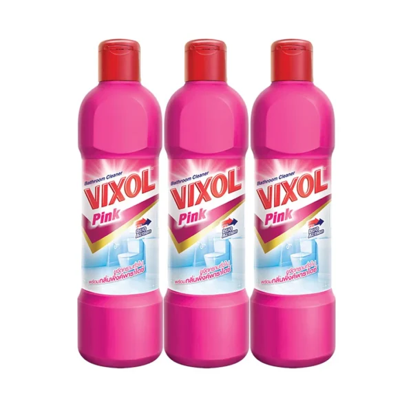 วิกซอล น้ํายาล้างห้องน้ํา กลิ่นพิ้งค์พาราไดซ์ 450 มล. x 3