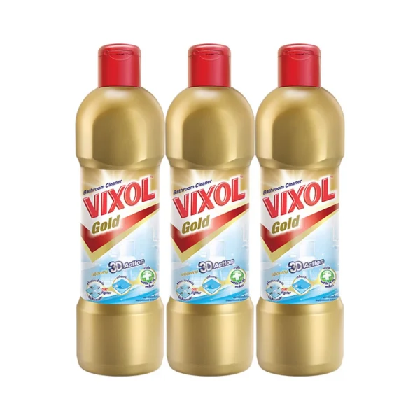 cleaning-liquid-all-045 วิกซอล โกลด์ น้ํายาล้างห้องน้ํา สูตรขจัดคราบ 3D Action 450 มล. x 3