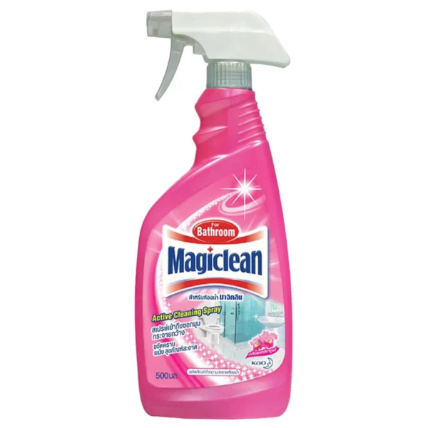cleaning-liquid-all-069 มาจิคลีน สเปรย์ทําความสะอาดห้องน้ํา สีชมพู 500 มล.