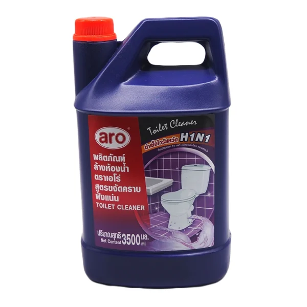 cleaning-liquid-all-072 เอโร่ น้ํายาล้างห้องน้ํา สูตรขจัดคราบฝังแน่น สีม่วง 3.5 ล.