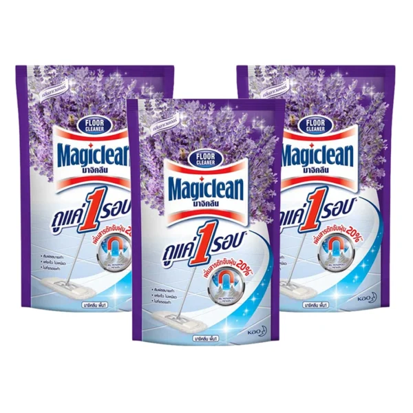 cleaning-liquid-all-083 มาจิคลีน น้ํายาถูพื้น กลิ่นลาเวนเดอร์ ชนิดถุงเติม 750 มล. x 3