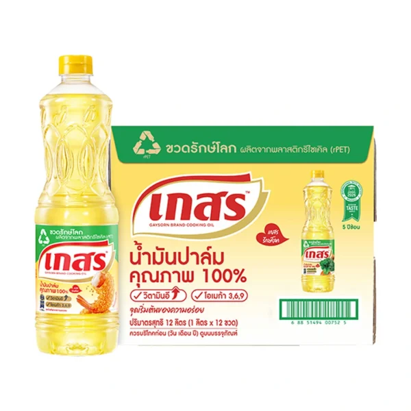 เกสร น้ํามันปาล์ม 1 ล. 12 ขวด